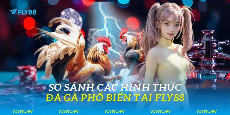 So sánh các hình thức đá gà phổ biến tại Fly88