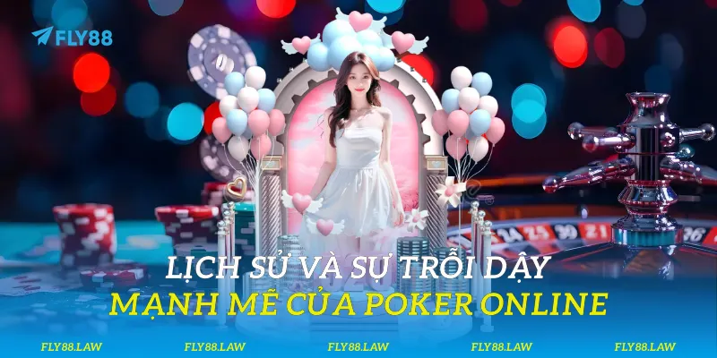Lịch sử và sự trỗi dậy mạnh mẽ của poker online